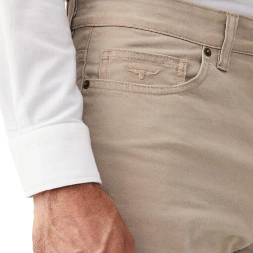 R M Williams Loxton Drill Jeans in Buckskin TJ2A589H001 detail