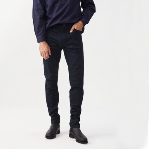 R M Williams Loxton Drill Jeans in Navy TJ2A5894501 front