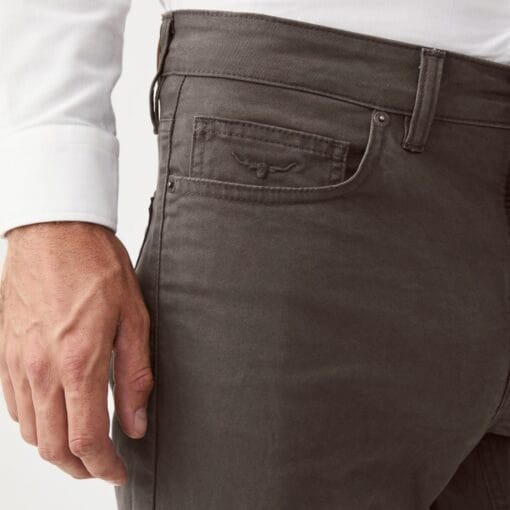 R M Williams Loxton Drill Jeans in Silt TJ2A589SI01 detail