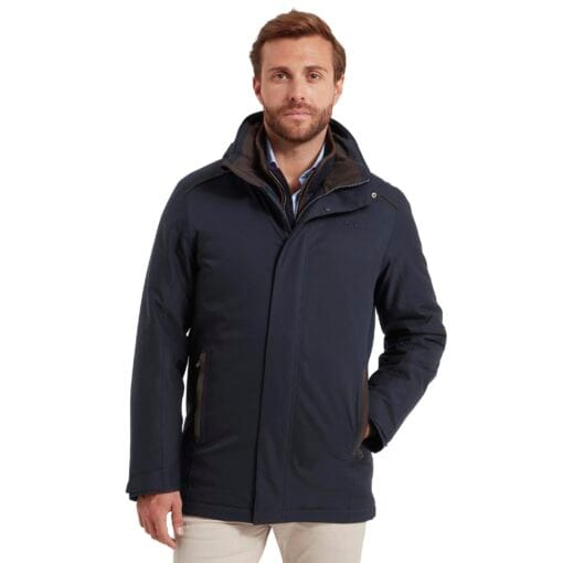 Schoffel Whitton Waterproof Coat in Navy 22-23899-8892 front