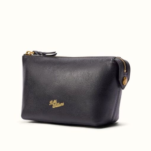 R M Williams Lorne Small Cosmetic Case in Black CHS0ETL020100
