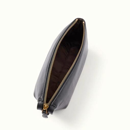 R M Williams Lorne Small Cosmetic Case in Black CHS0ETL020100 inside