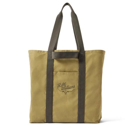 R M Williams R M Ditty Tote in Light Olive CGM9OCAG70100 front