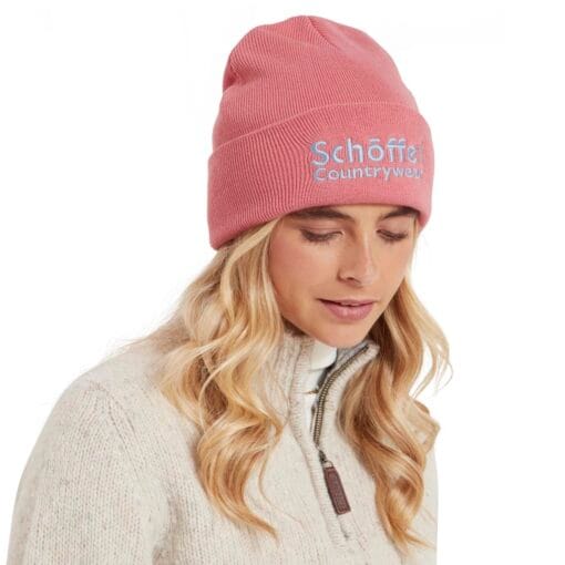 Schoffel Exeter Beanie in Dusky Pink 20-4737-2605 life