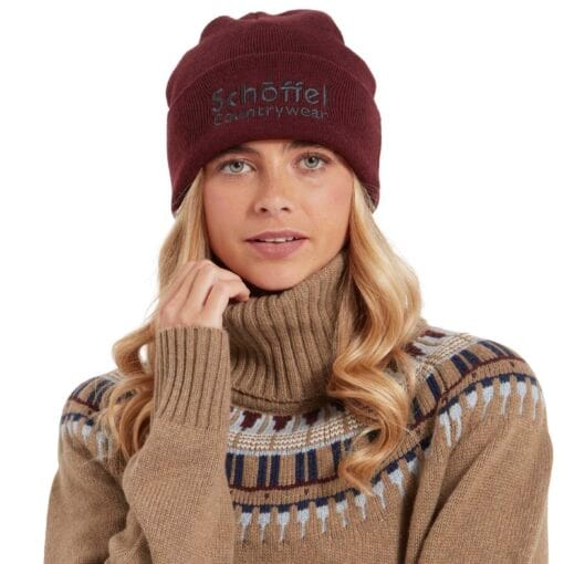 Schoffel Exeter Beanie in Wine 20-4737-2998 Life