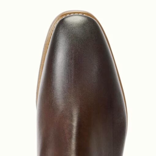 R M Williams Burnished Comfort Craftsman Boots in Bordeaux B543UBO toe