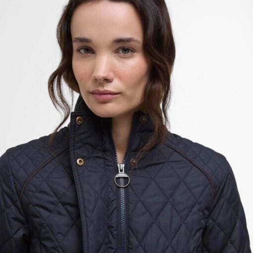 Barbour Crawford Cavalry Quilt Jacket dark navy