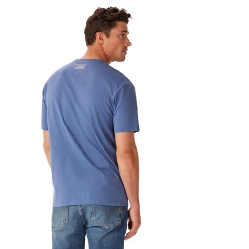 R M Williams 1932 T-Shirt Bright Blue back KD210JEZ501