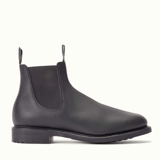 R M Williams Comfort Gardener Greasy Kip Boots in Black side B530G02