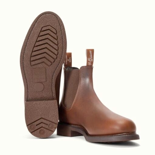 R M Williams Comfort Gardener Vesta Boots in Brown sole B530V06