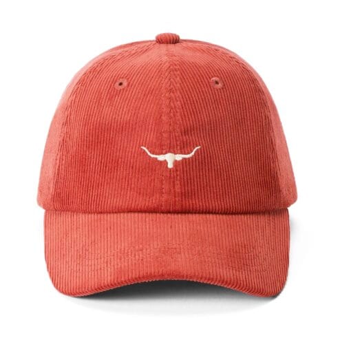 R M Williams Mini Longhorn Cord Cap in Crimson ACX9OCR5I01