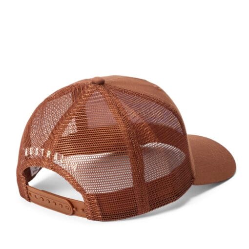 R M Williams Stencil Trucker Cap in Tortoise back mesh ACX9OWIB501