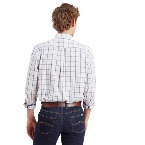 Schoffel Brancaster Classic Shirt Stone Blue back 20-4050-8522