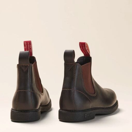 Rossi Booma Elastic Side Boots in Claret back 607 CLT