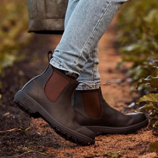 Rossi Endura Elastic Side Boots in Claret life 303 CLT