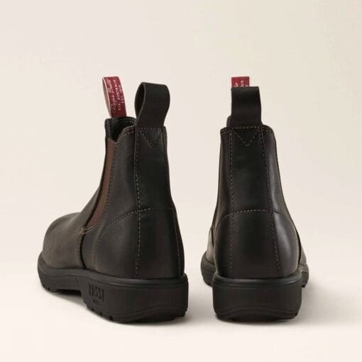 Rossi Trojan Elastic Side Safety Boots in Claret back 700 CLT