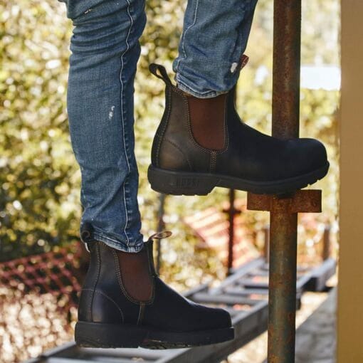Rossi Trojan Elastic Side Safety Boots in Claret life back 700 CLT