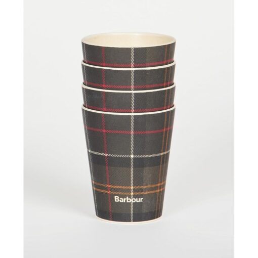 set of 4 bamboo cups