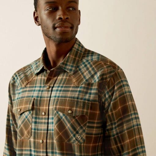 Ariat Henry Retro Fit Shirt Dark Green detail 10062220