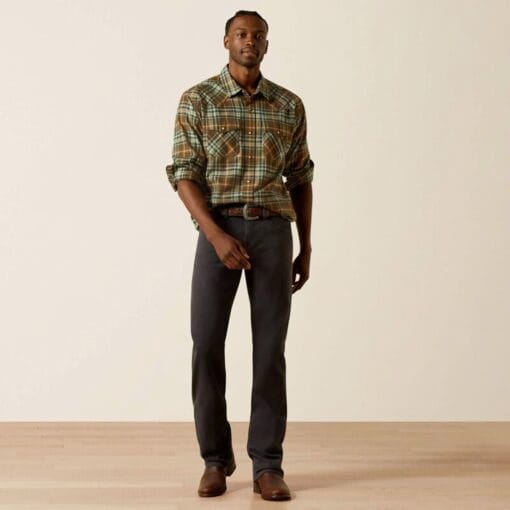 Ariat Henry Retro Fit Shirt Dark Green full 10062220