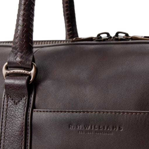 R M Williams Commuter Bag Chestnut detail CN0ULE410100