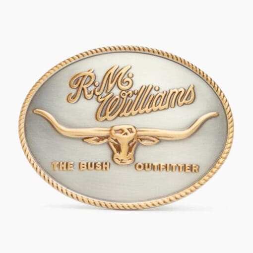 R M Williams Large Longhorn Logo Buckle - Image 2