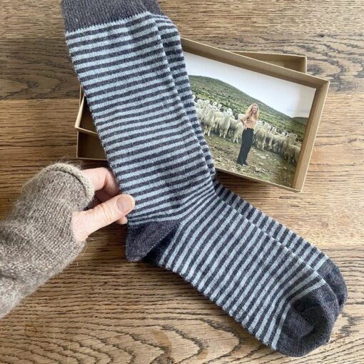 Samantha Holmes Ladies Stripey Alpaca Socks