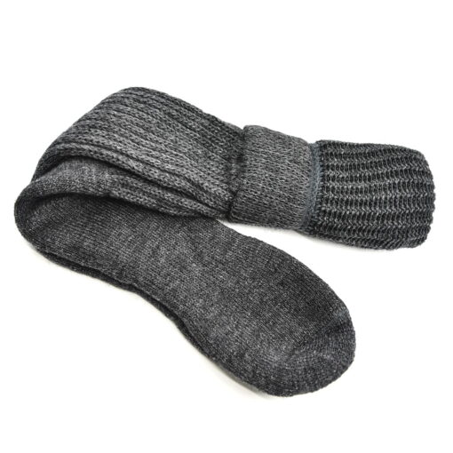 Samantha Holmes Mens Alpaca Knee Socks in Charcoal