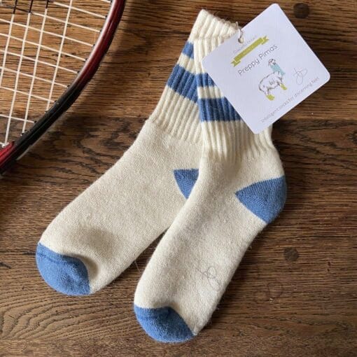 Samantha Holmes Preppy Alpaca Pima Cotton Socks