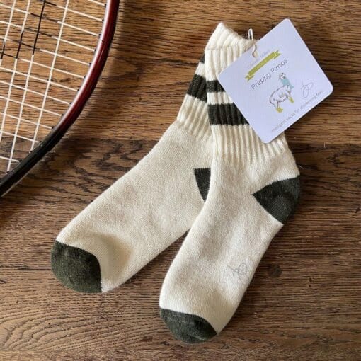 Samantha Holmes Preppy Alpaca Pima Cotton Socks