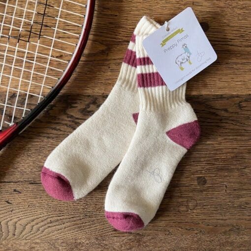 Samantha Holmes Preppy Alpaca Pima Cotton Socks