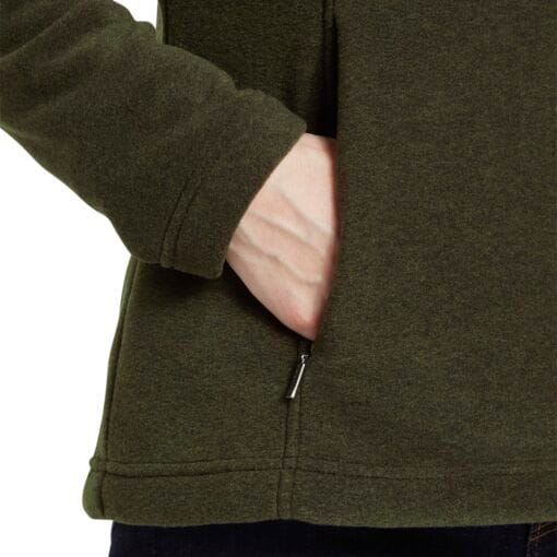 Schoffel Tilton II Zip Fleece Dark Olive pocket 22-13447-6990