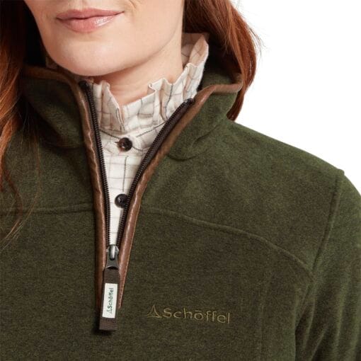 Schoffel Tilton II Zip Fleece Dark Olive zip 22-13447-6990