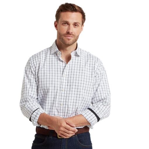 Schoffel Westminster Classic Shirt Navy front 20-4057-8881