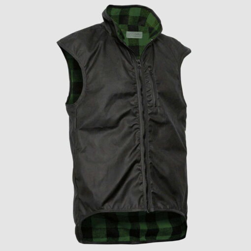 Styxmill Brown Province Vest With Tail in green