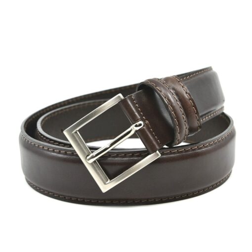 Ibex Of England Leather Stitched Belt in Brown