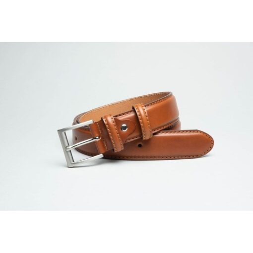 Ibex Of England Leather Stitched Belt in Tan