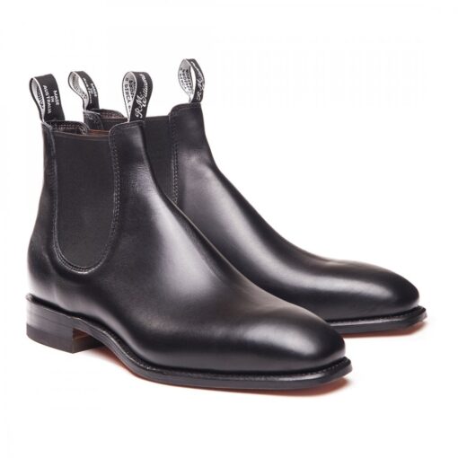 R M Williams Comfort Craftsman Boots in Black B543Y02